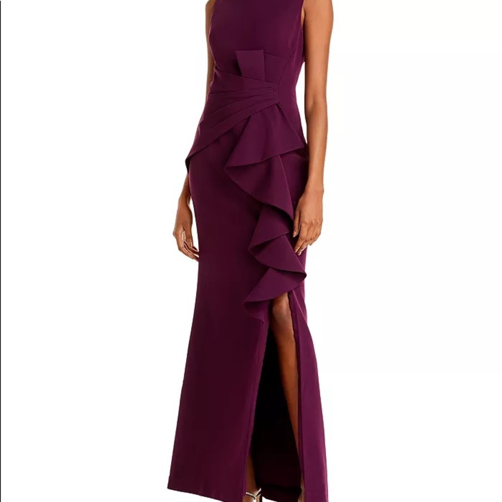 Eliza J Cascading Ruffle Gown 8